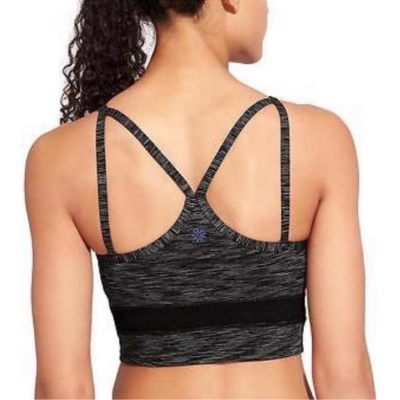 Athleta Barre Up Bralette Longline Sports Bra Small Black Pilates Yoga Gym‎ - Picture 7 of 7